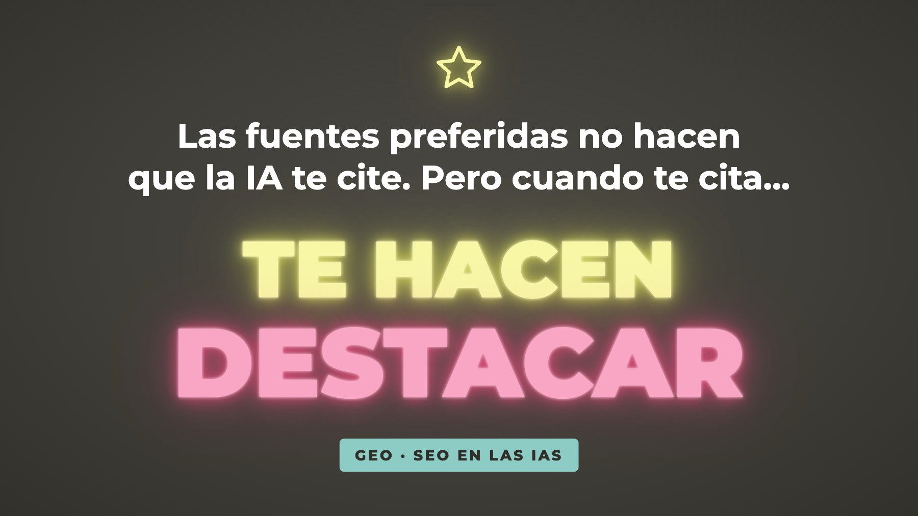 Las fuentes preferidas no hacen que la IA te cite, pero cuando te cita te hacen destacar