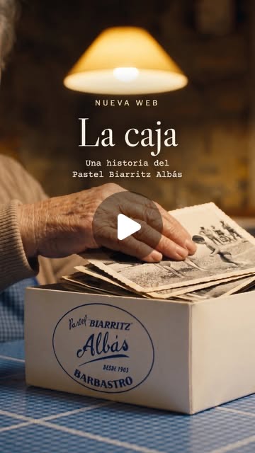 Portada del reel «La caja», una historia del Pastel Biarritz Albás